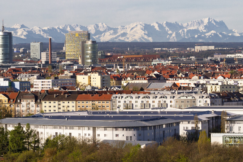 Flytta till München intill alperna