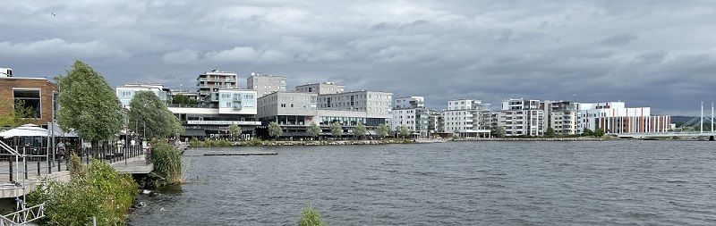 Jönköping centrum vid Vättern