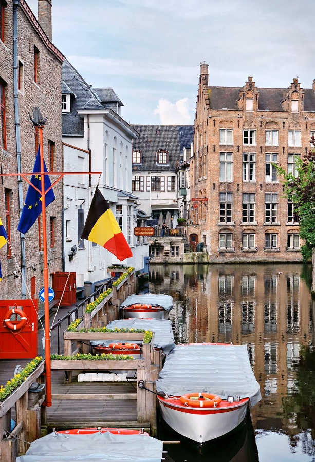 Belgisk flagga, flytta till Belgien